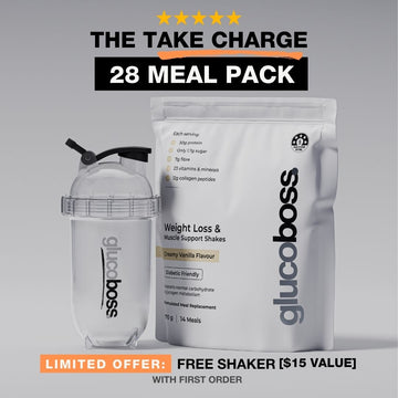 GlucoBoss Weight Loss & Muscle Support Shakes- 28 Meal Pack