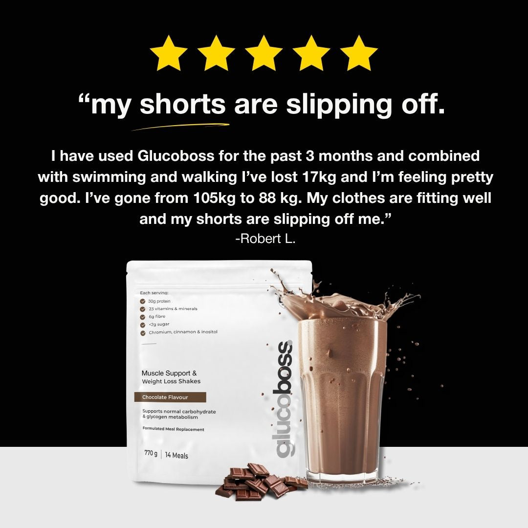 GlucoBoss Weight Loss & Muscle Support Shakes- 28 Meal Pack