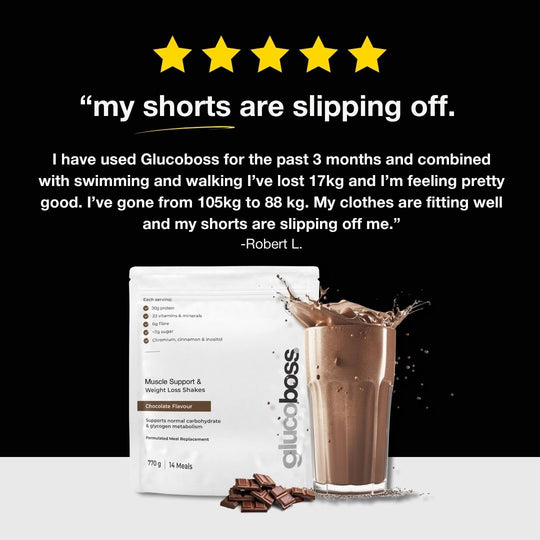 GlucoBoss Weight Loss & Muscle Support Shakes- 14 Meal Pack